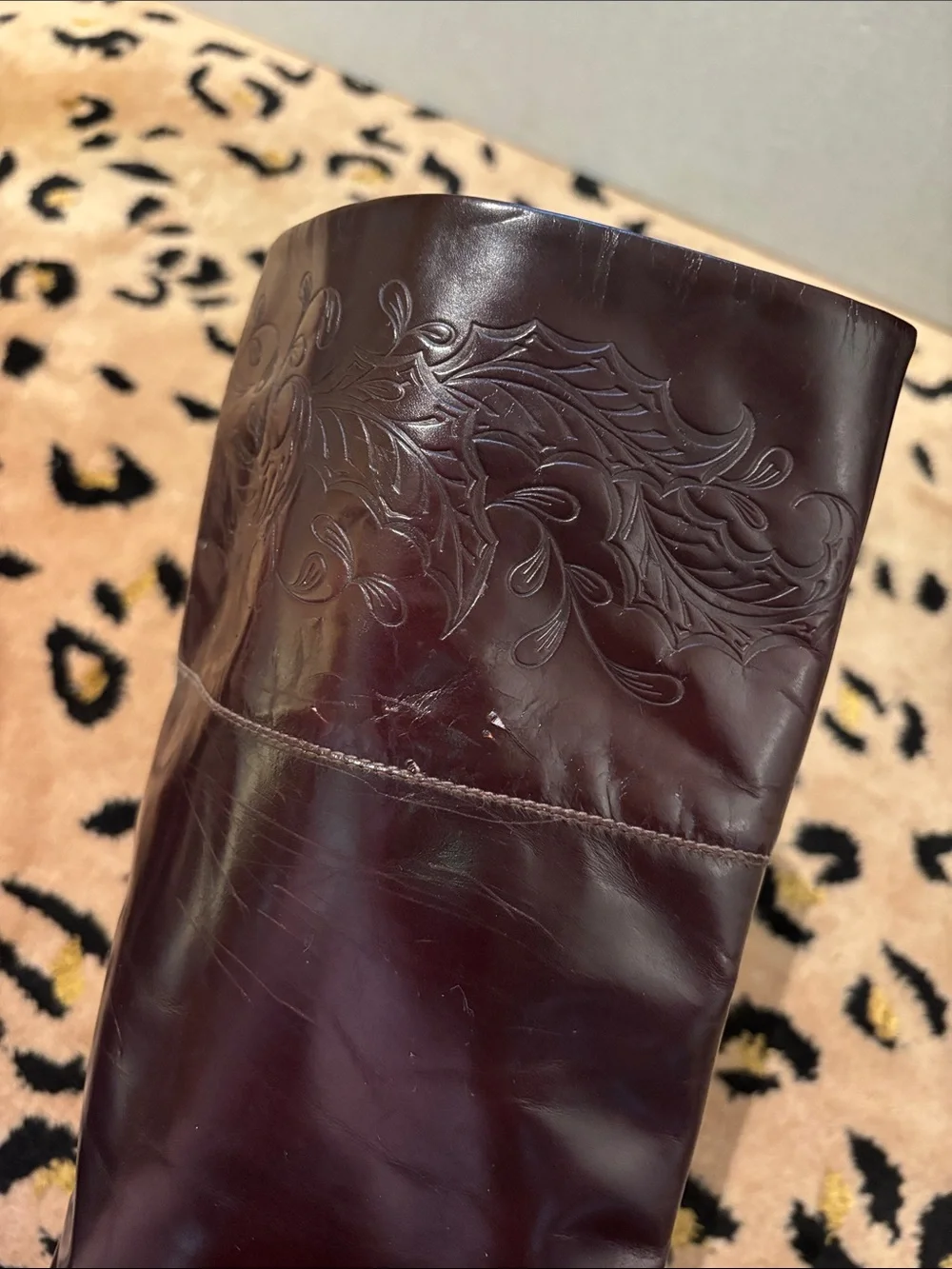 Emme Uno Italian Leather Vintage Knee High Boots